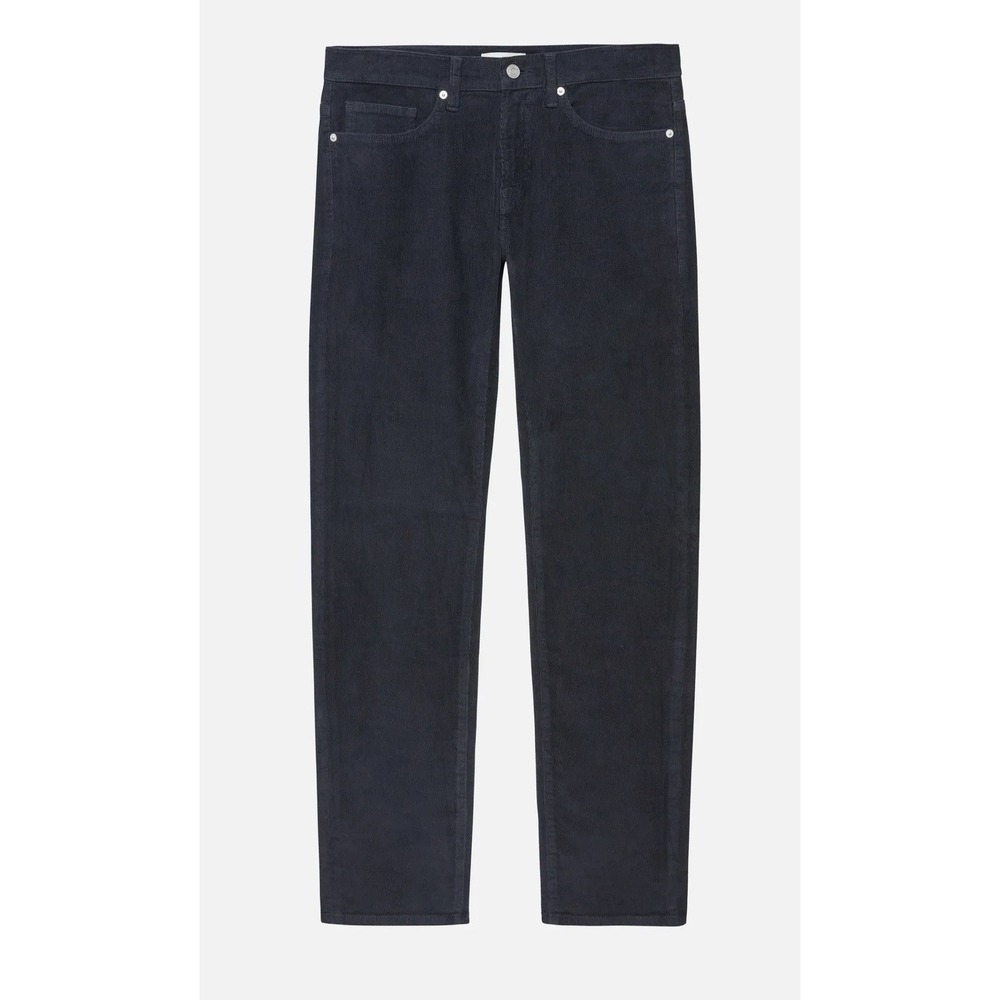 FRAME L'Homme Straight Corduroy Pants Mens 33 Navy Blue Stretch Luxury Designer